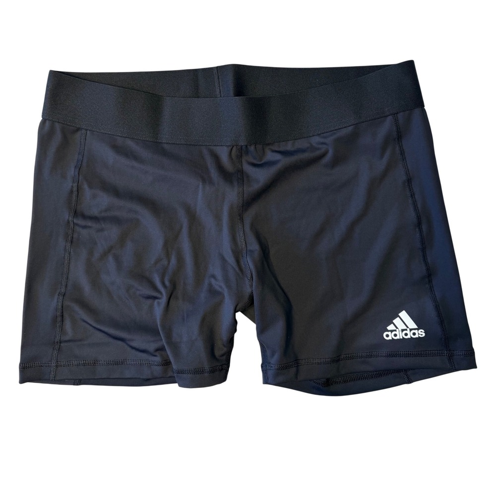 Adidas VB Shorts 4" Inseam Black Volleyball Compression Shorts Women's XL New